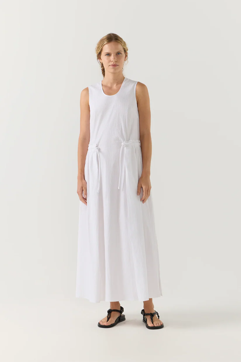 Foemina Cameron Dress - White Seersucker - Image 2