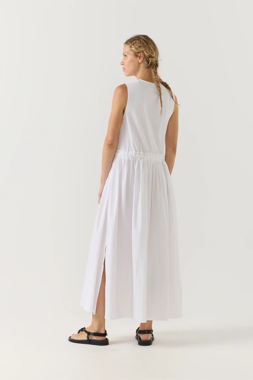 Foemina Cameron Dress - White Seersucker - Image 3