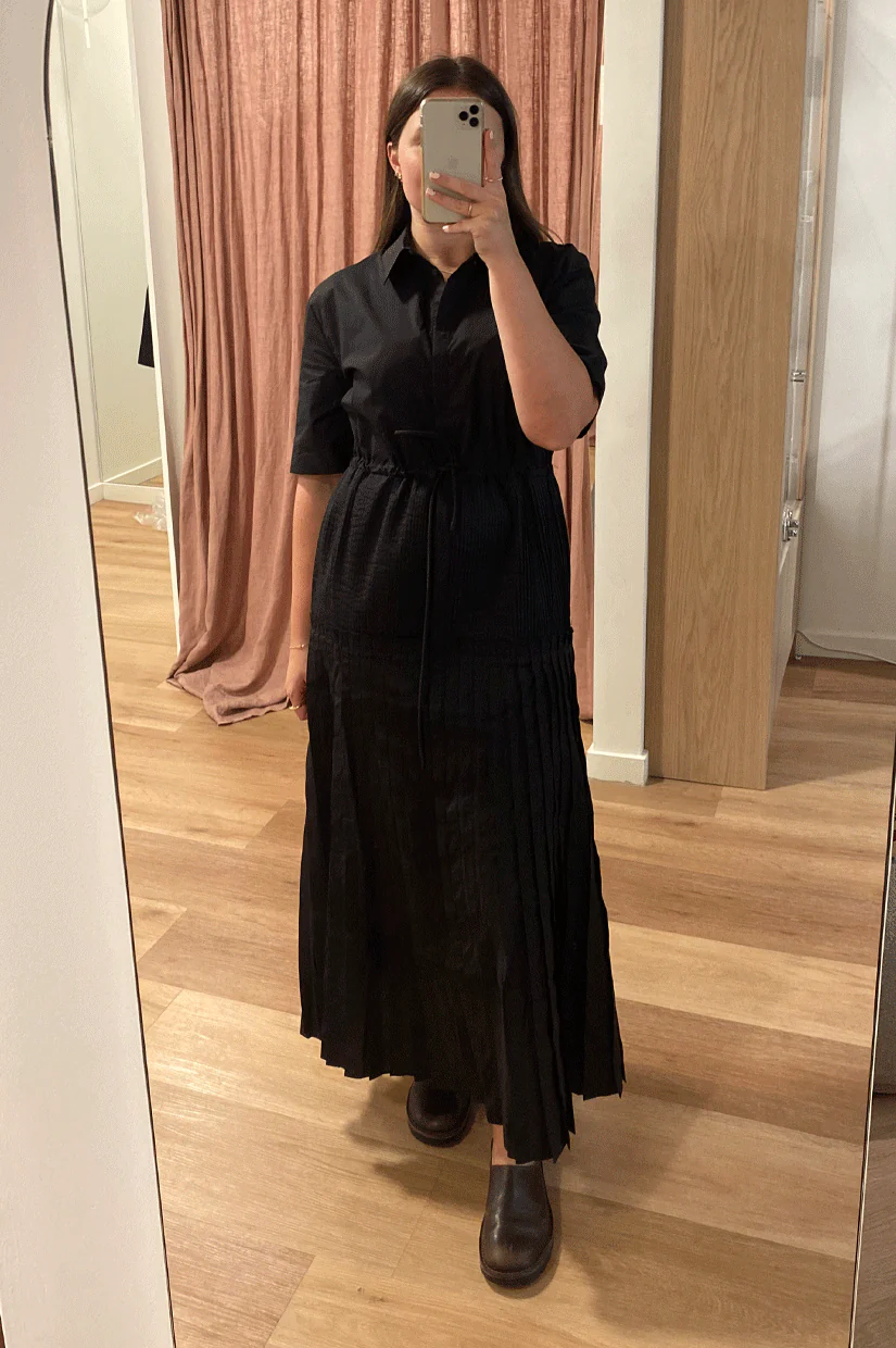 Foemina Jill Dress - Black Poplin