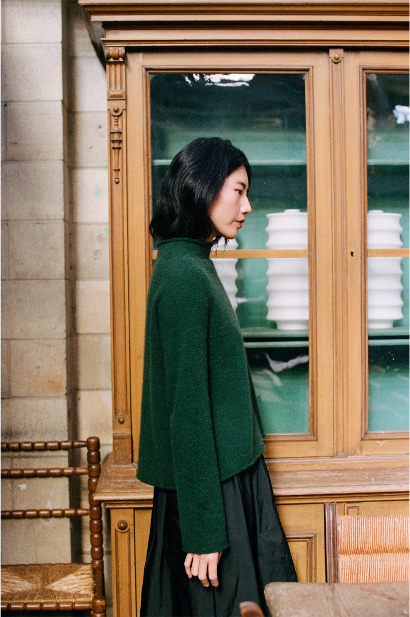 Francie Eclipse Knit - Verdant