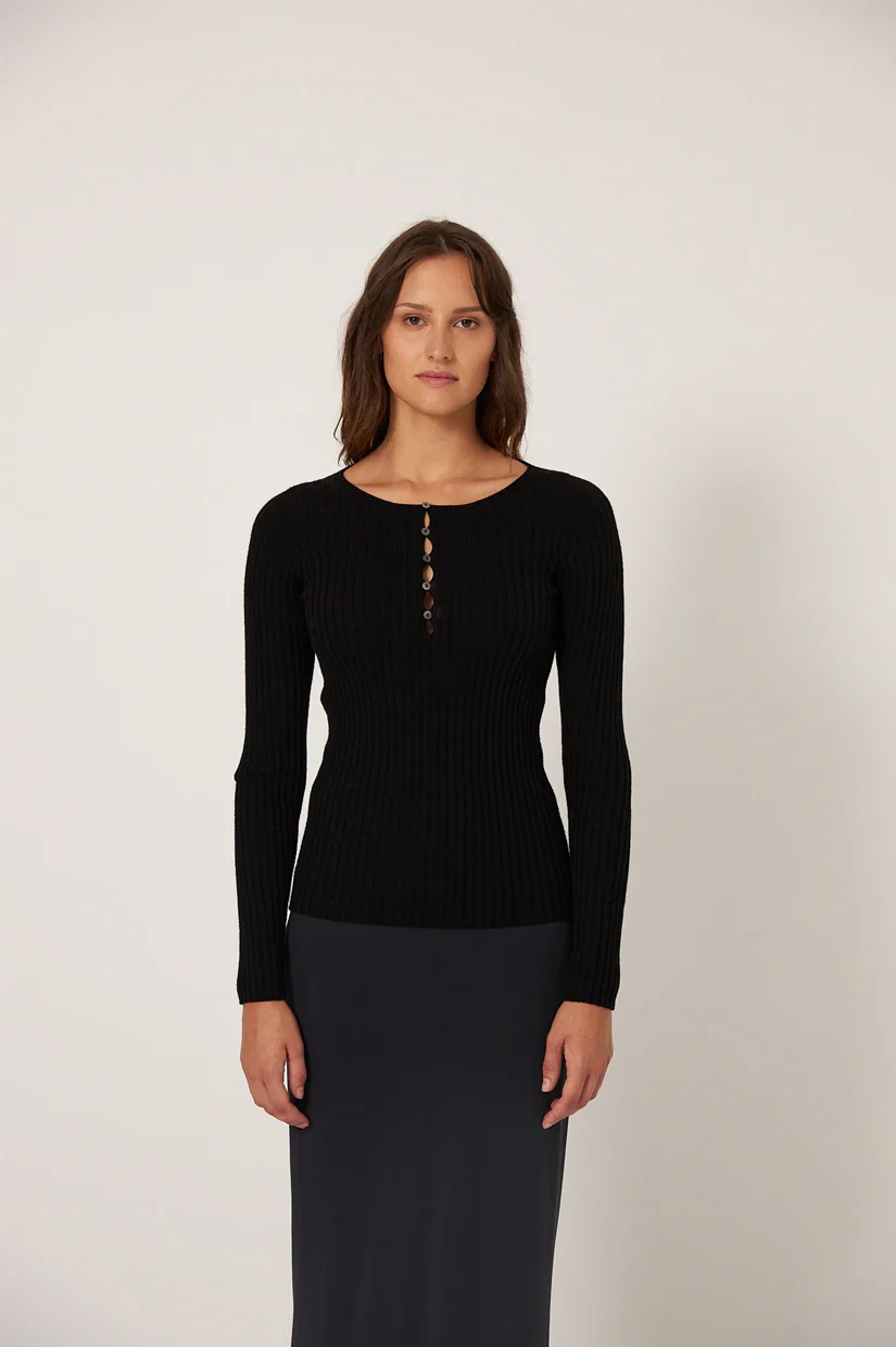 Francie The Form Top - Black - Image 3