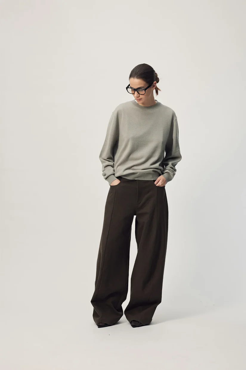Gregory Faron Cashmere Jumper - Taupe - Image 4