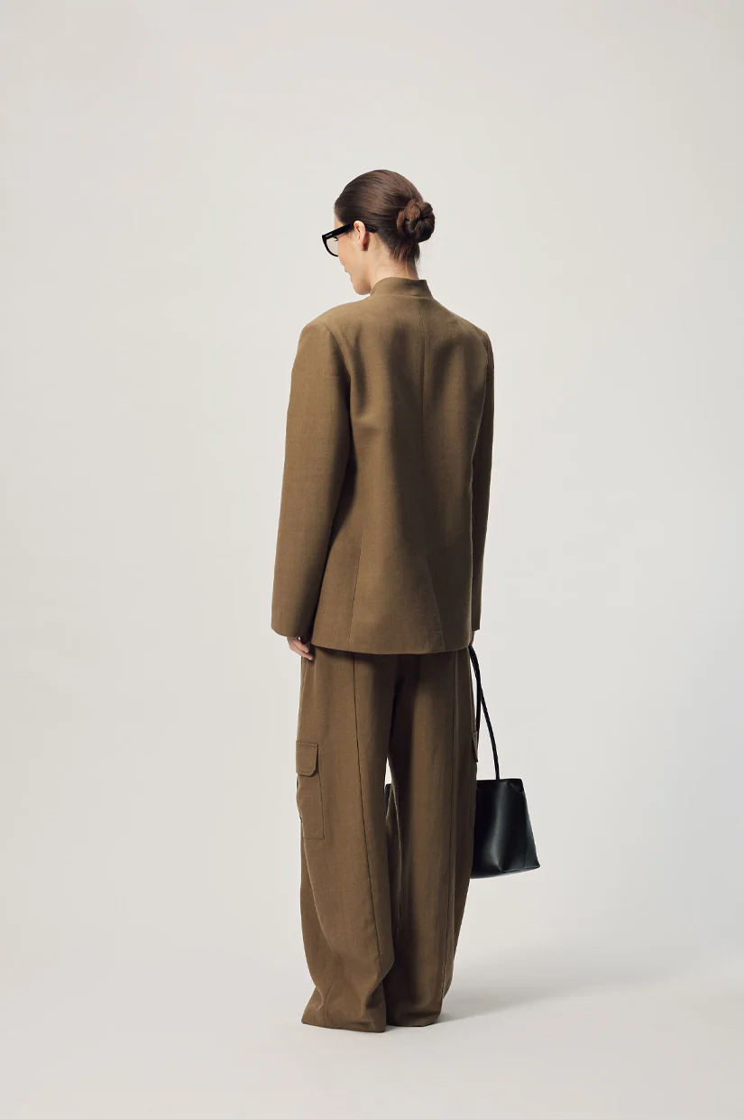 Gregory Palma Jacket - Olive Melange - Image 4