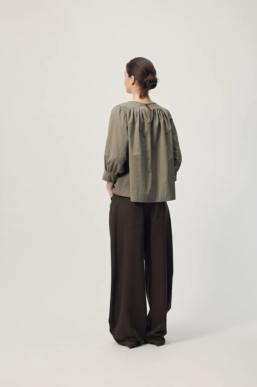 Gregory Pietro Top - Dusty Olive - Image 3