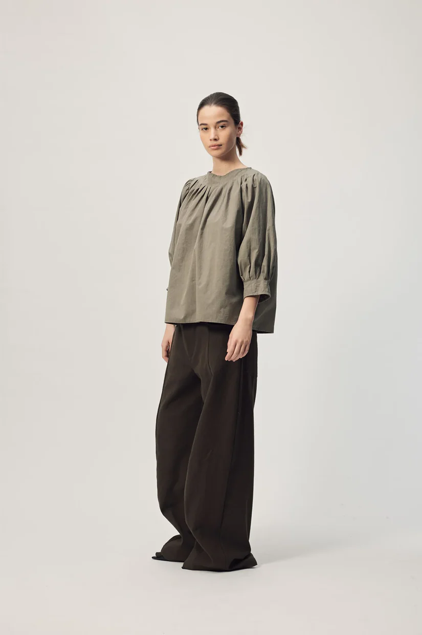 Gregory Pietro Top - Dusty Olive - Image 4