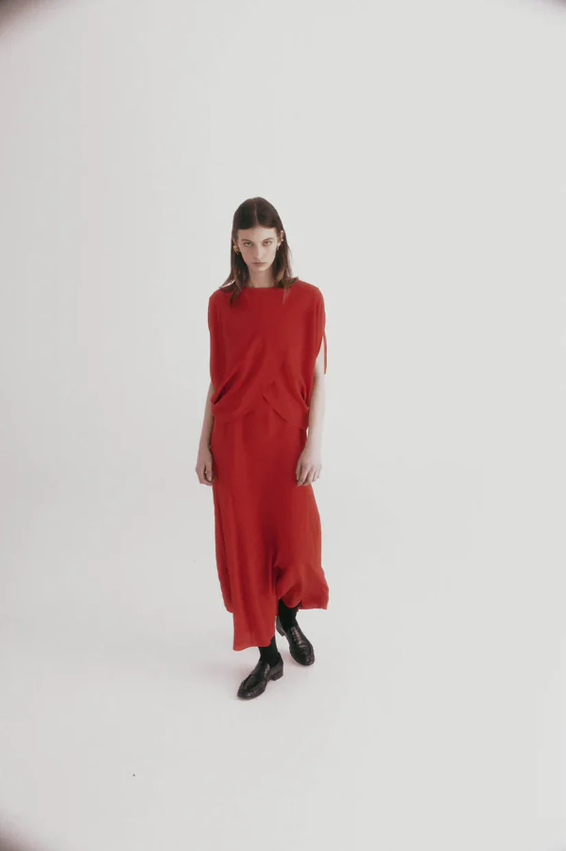 Harris Tapper Leaf Top - Red - Image 3