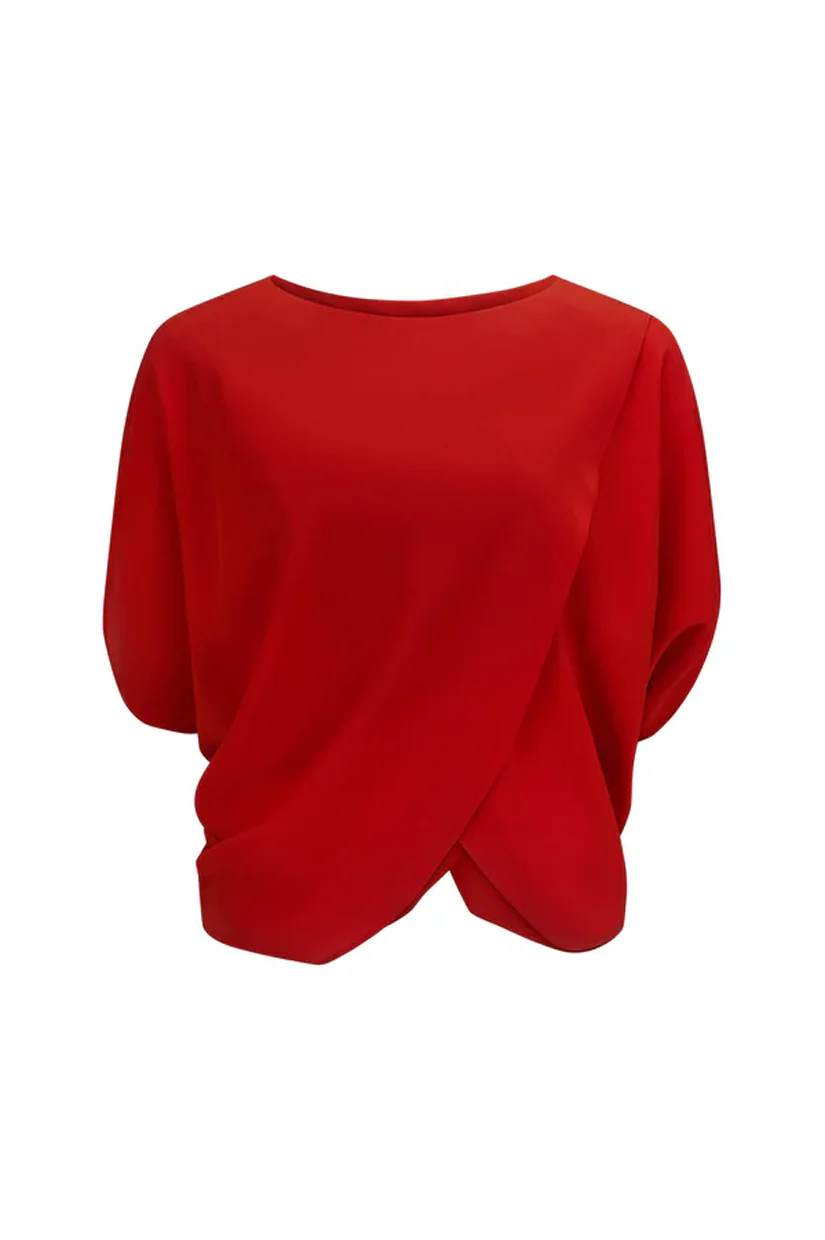 Harris Tapper Leaf Top - Red - Image 4