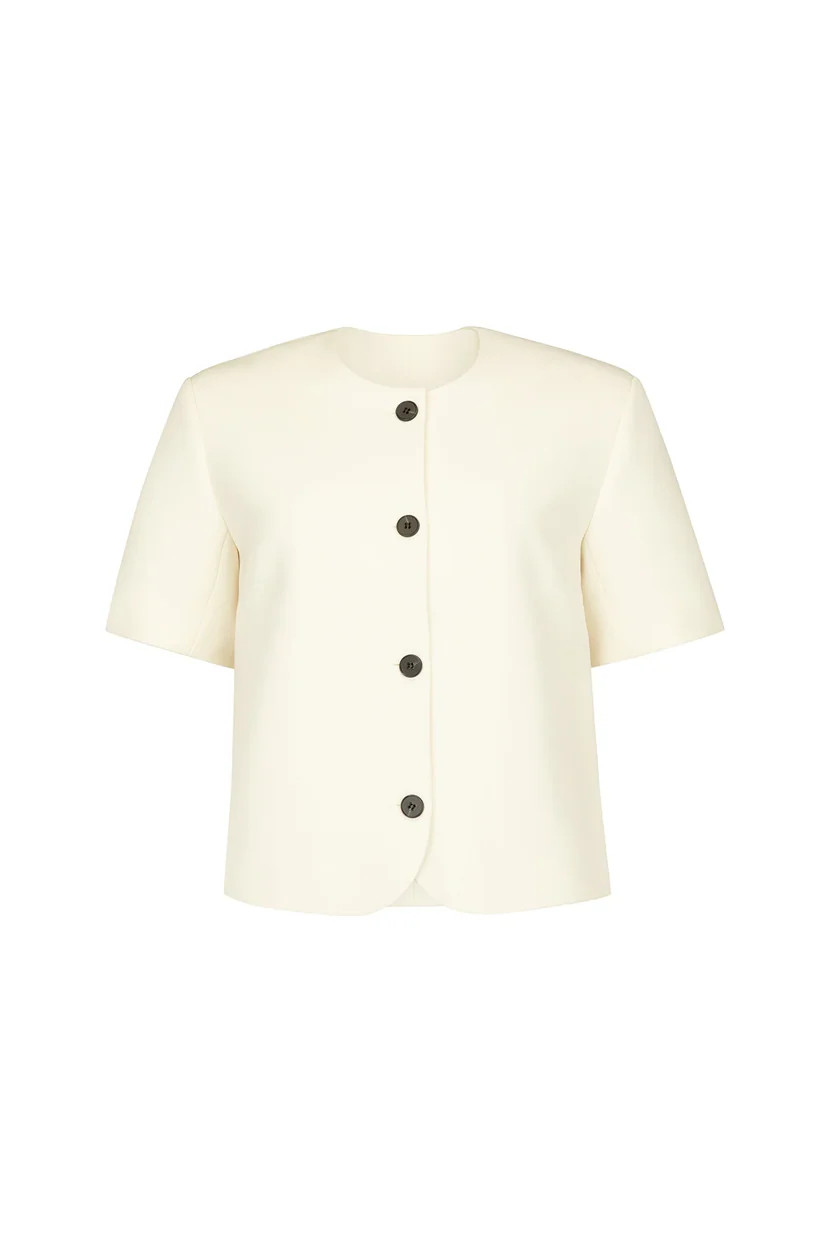 Harris Tapper Short Sleeve Tilmens Jacket - Bone - Image 3