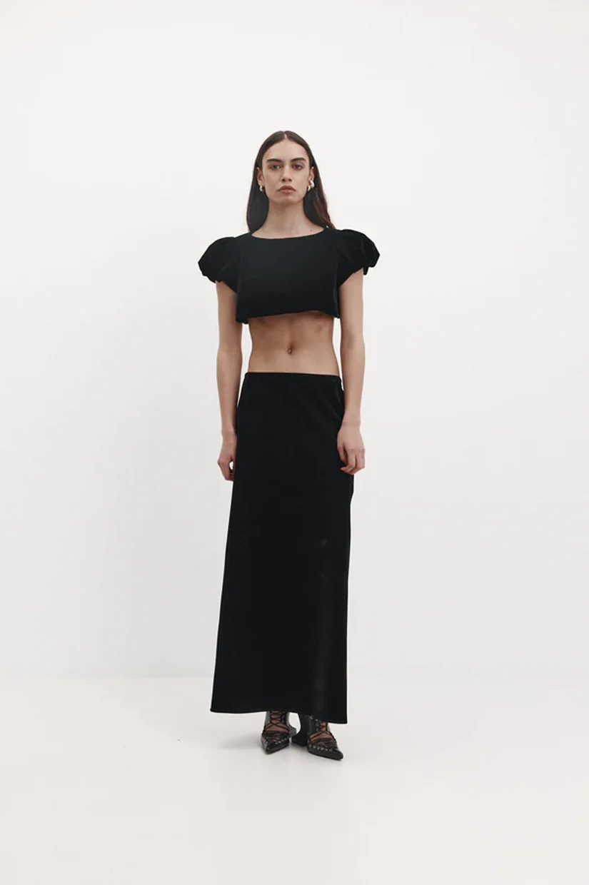 Harris Tapper Tilda Skirt - Black Velvet