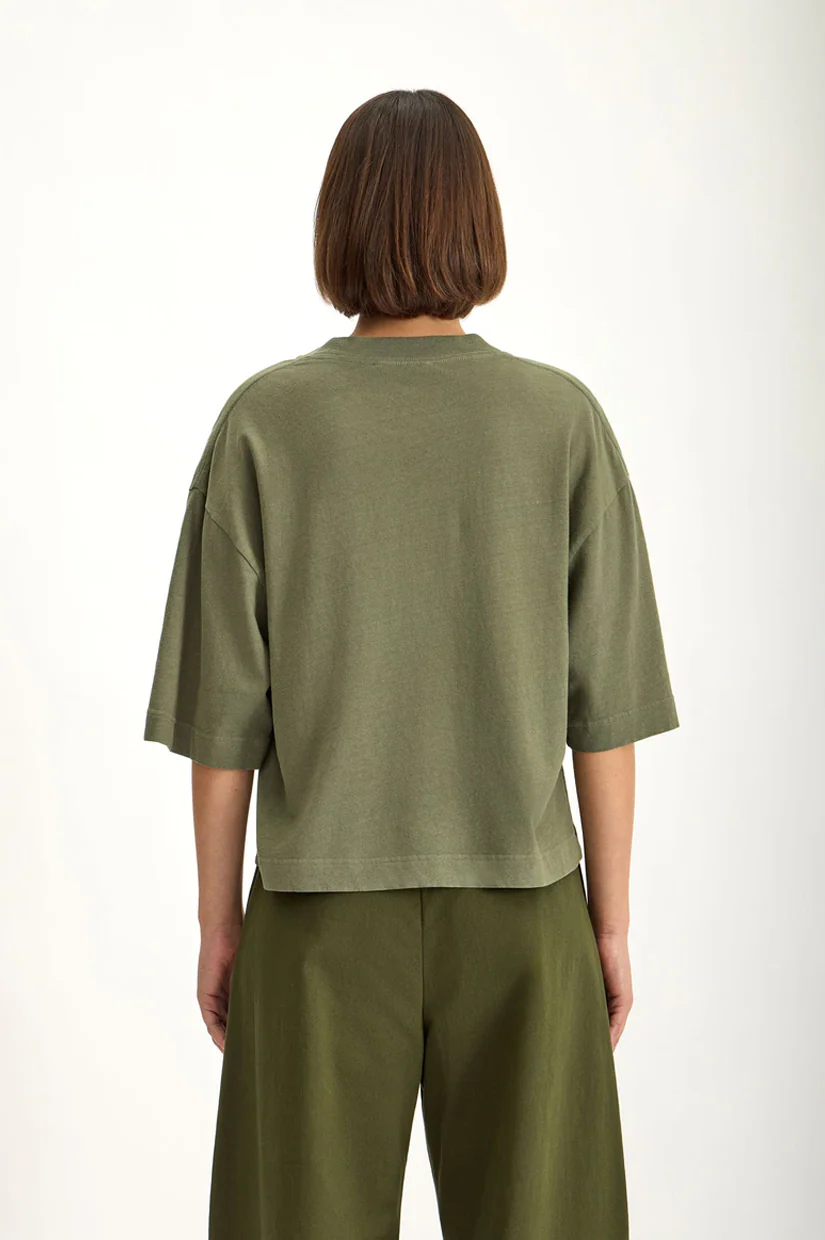 Jac + Jack Archive Tee - Dark Olive - Image 4