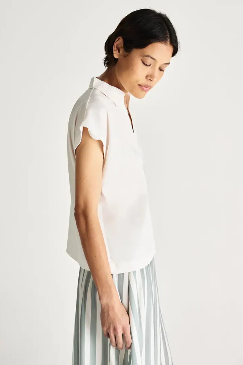Jac + Jack Finely Polo - White - Image 3