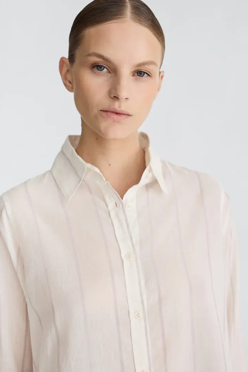 Jac + Jack Yeats Shirt - Wide White Stripe - Image 4