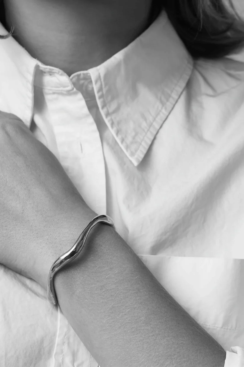 Jane Eppstein Still Wave Bangle - Silver - Image 2