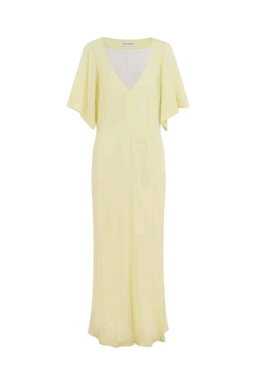 Jillian Boustred Emery Dress - Lemon