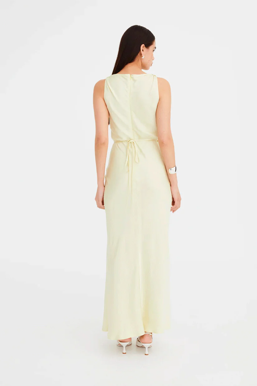 Jillian Boustred Vikki Dress - Lemon - Image 3