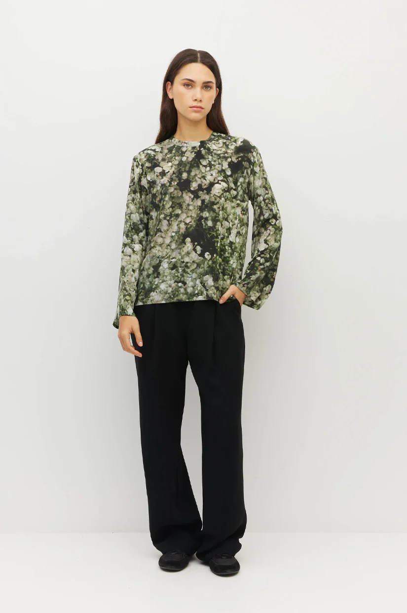 Juliette Hogan L/S Fancy T - Seagrass