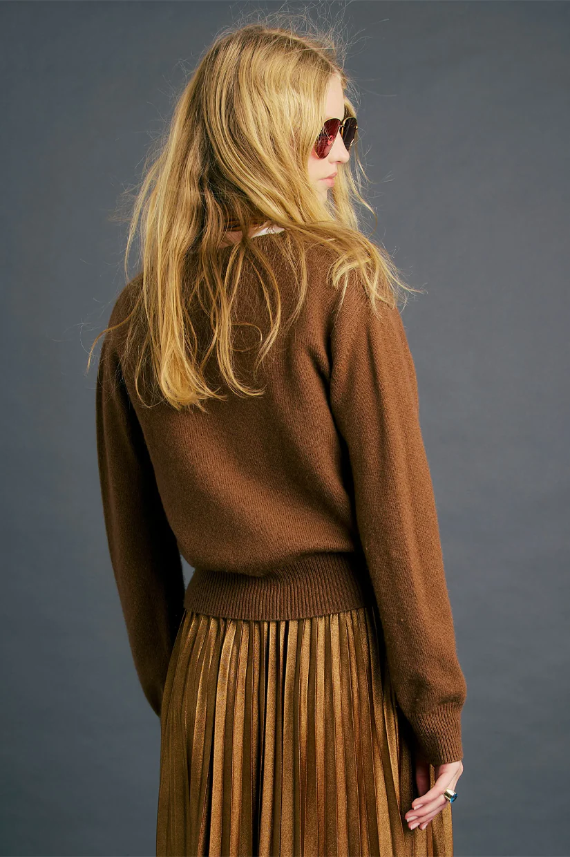 Karen Walker Colette Sweater - Tan - Image 3