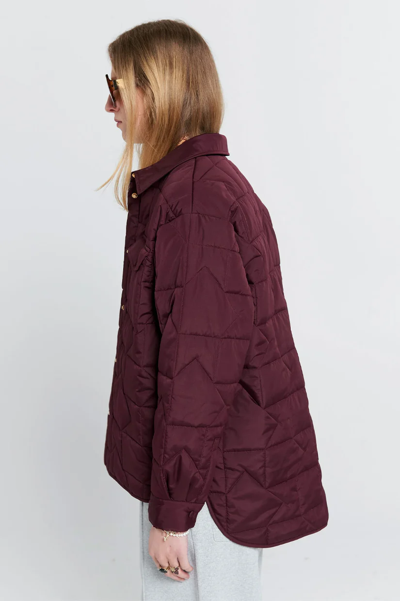 Karen Walker Crest Jacket - Merlot - Image 2