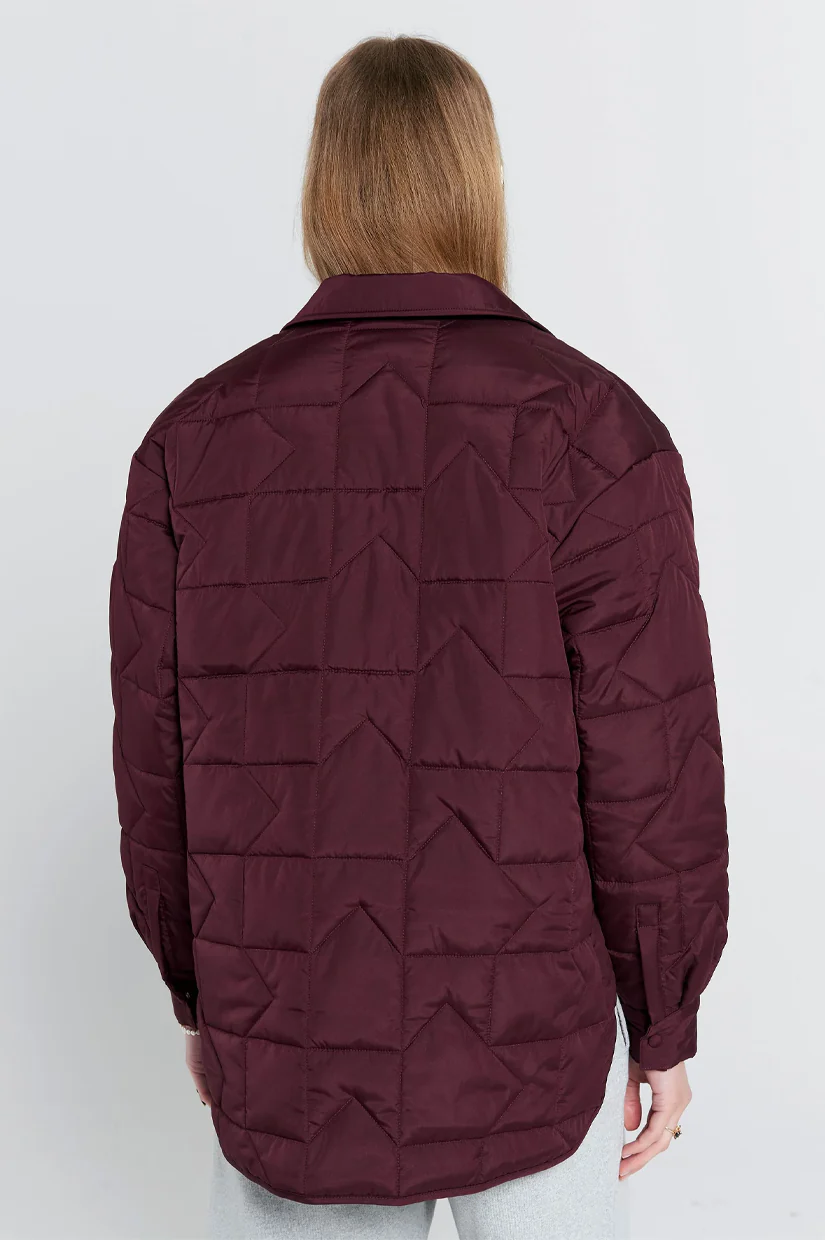 Karen Walker Crest Jacket - Merlot - Image 3