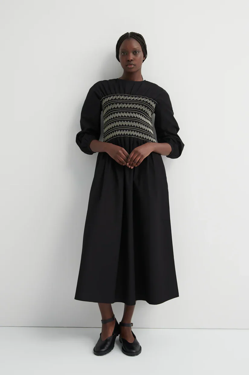 Kowtow Etched Dress - Black