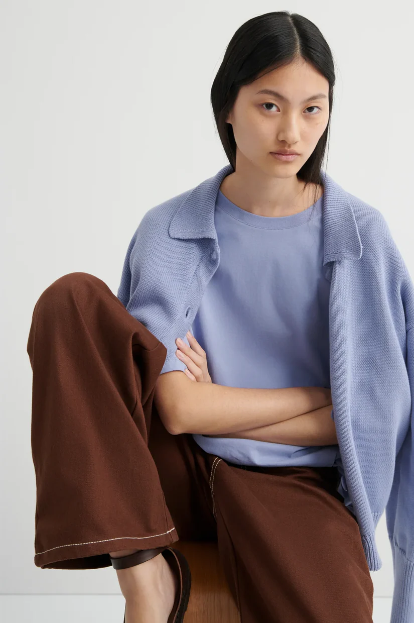 Kowtow Everyday Tee - Periwinkle - Image 3