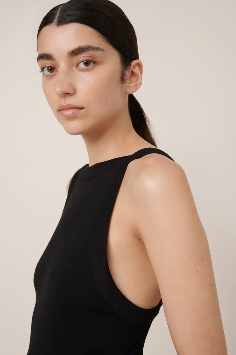 Kowtow Low Back Cami - Black - Image 3