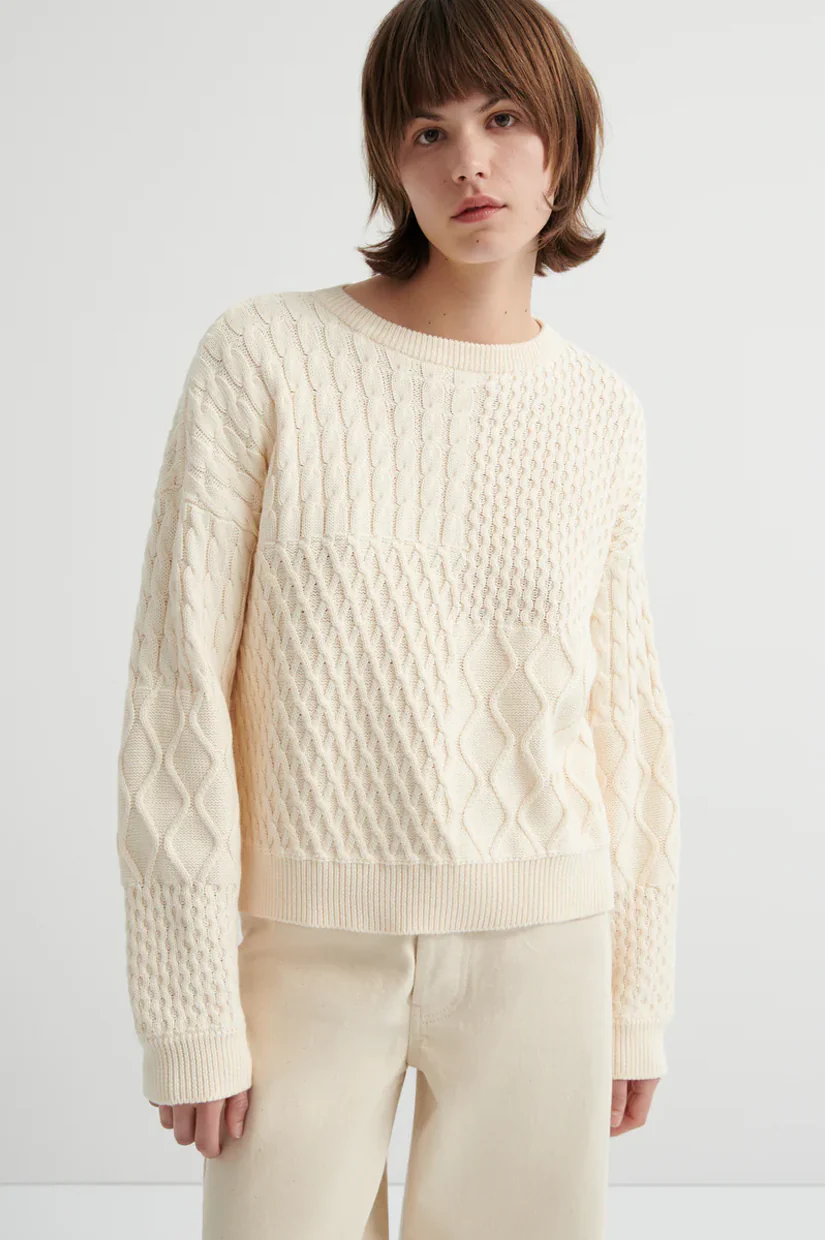 Kowtow Patchwork Jumper - Chalk - Image 3