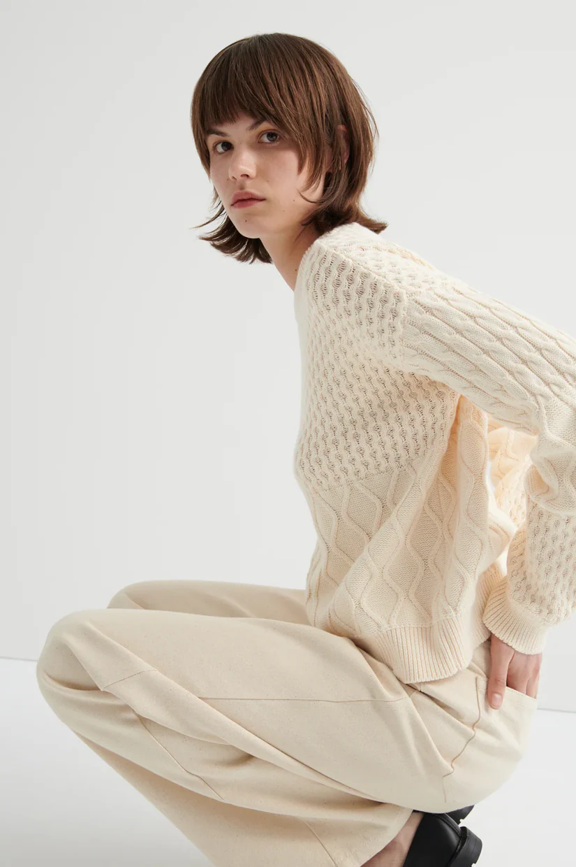 Kowtow Patchwork Jumper - Chalk - Image 4