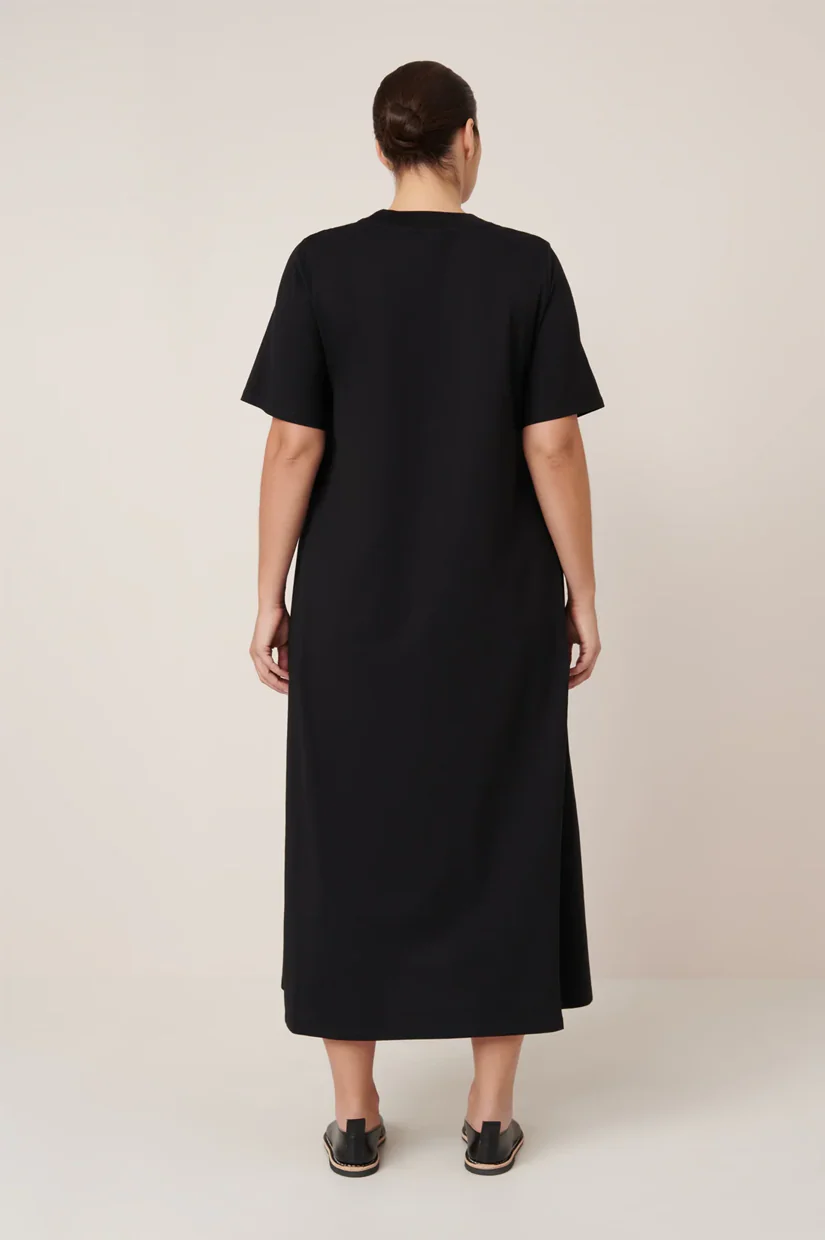 Kowtow T-Shirt Swing Dress - Black - Image 4