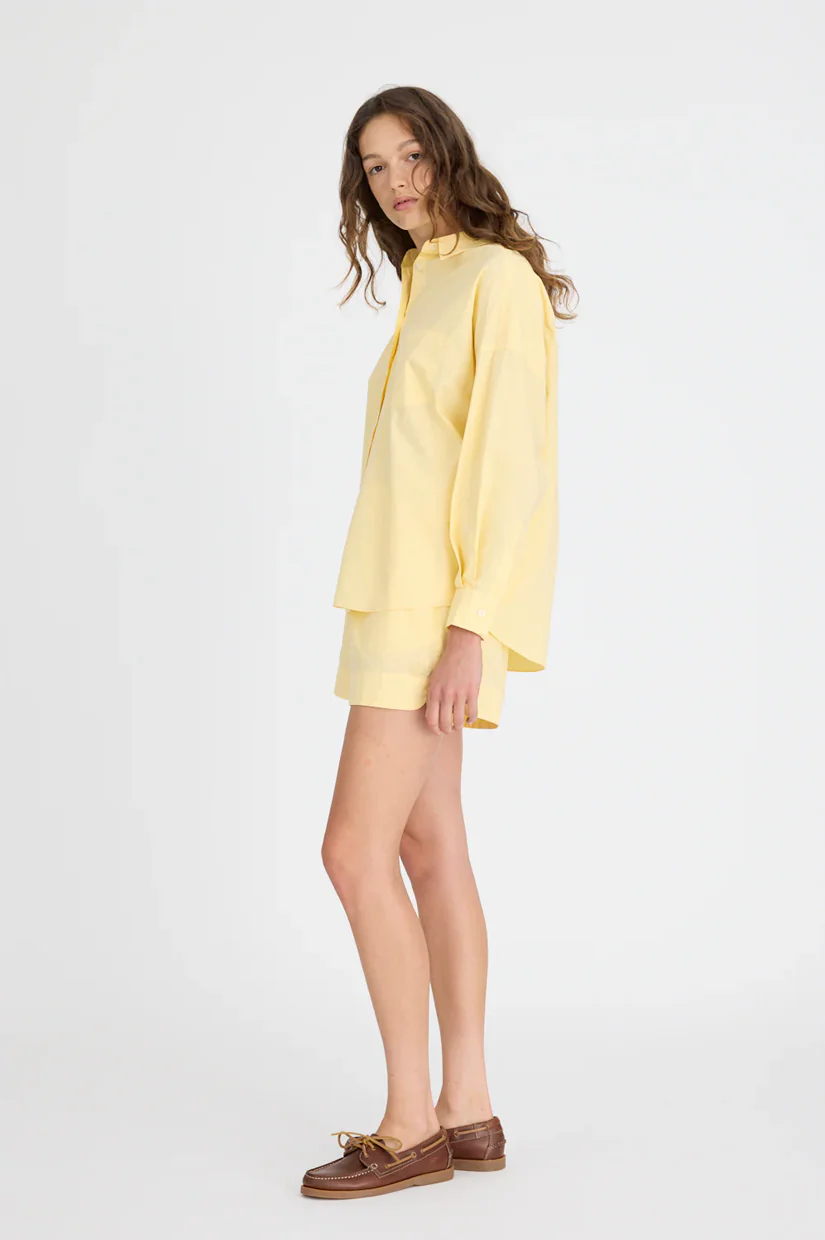 LMND Chiara Long Sleeve Shirt Classic - Straw - Image 3