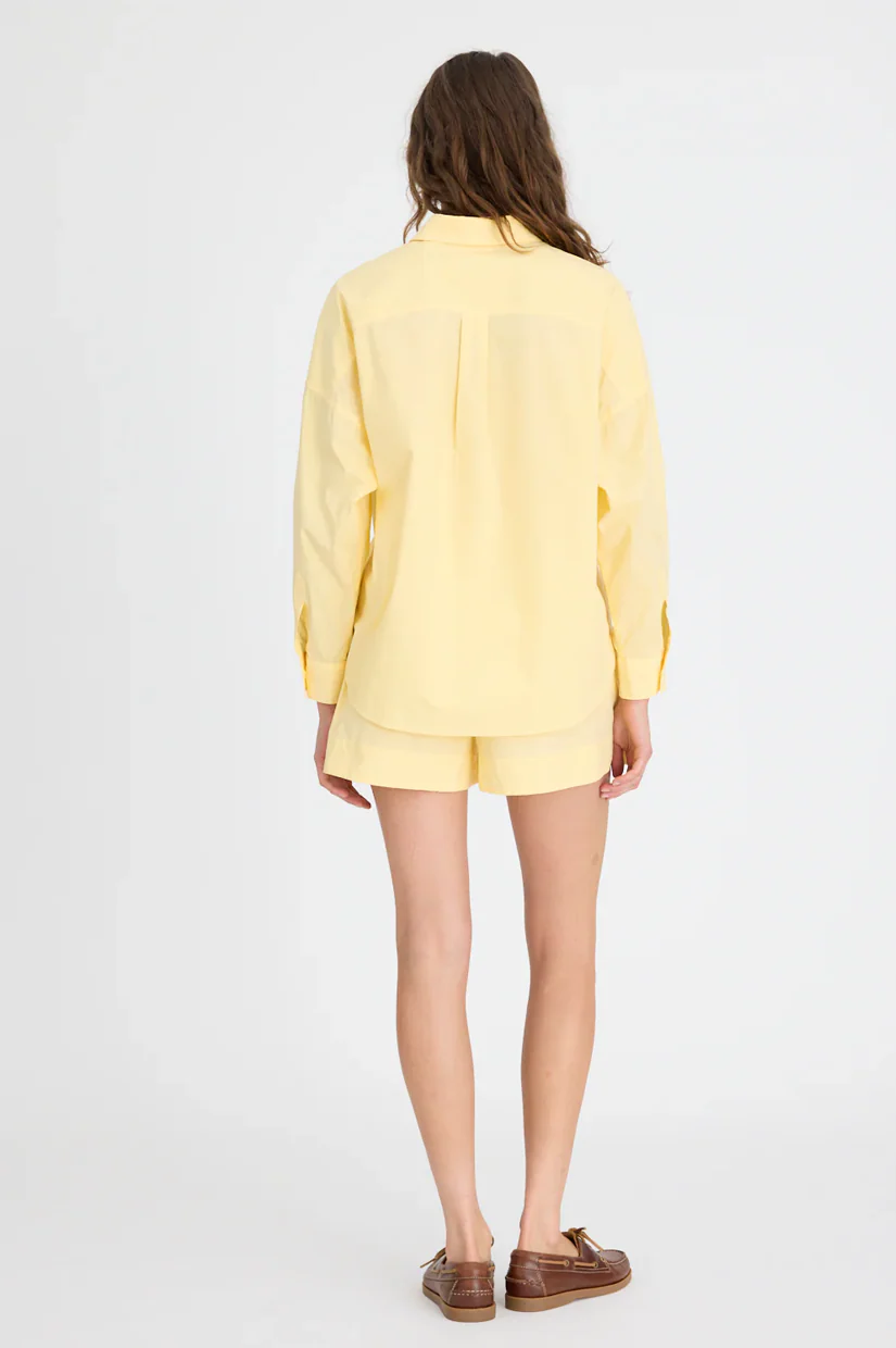 LMND Chiara Long Sleeve Shirt Classic - Straw - Image 4