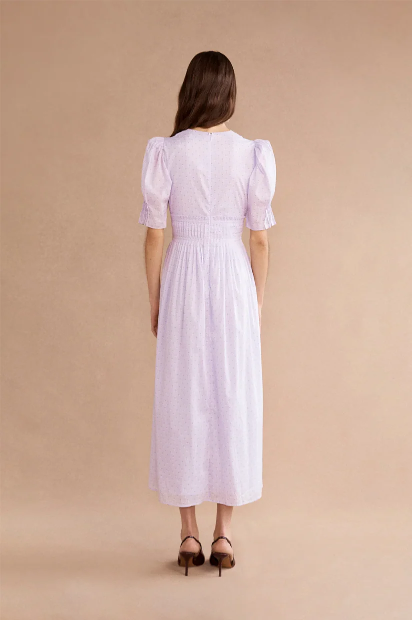 Lovaan Boehm Midi Dress - Lilac Floral - Image 3