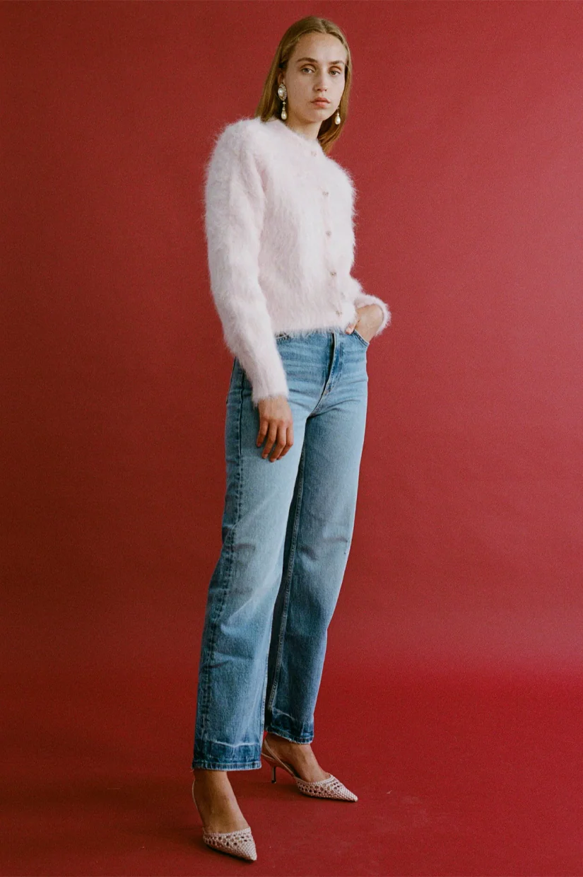 Lovaan Fleur Cardigan - Sherbert - Image 2