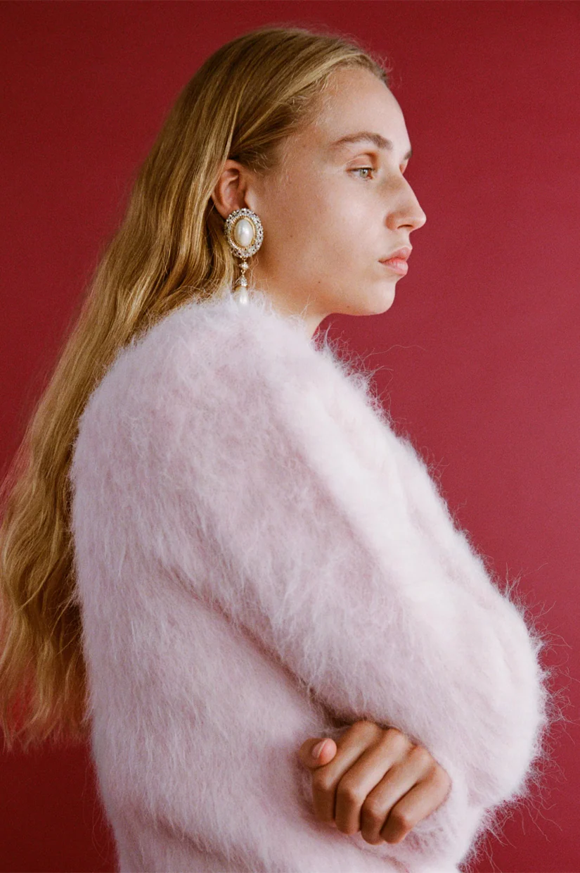 Lovaan Fleur Cardigan - Sherbert - Image 4