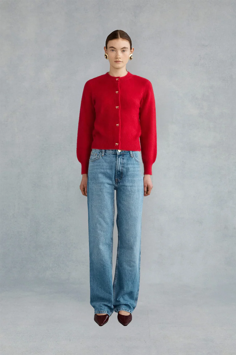 Lovaan Flo Cardigan - Red