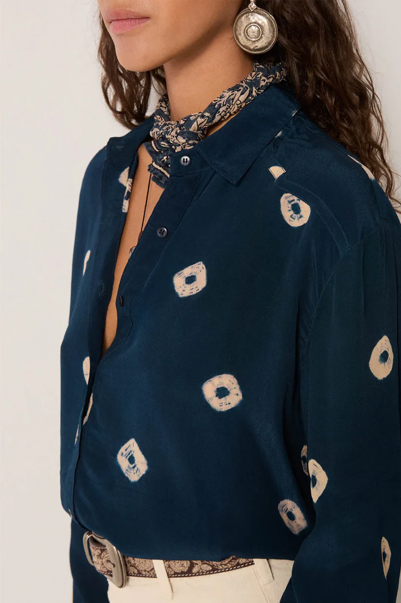 Maison Hotel Aria Blouse - Lapis Lazuli - Image 4