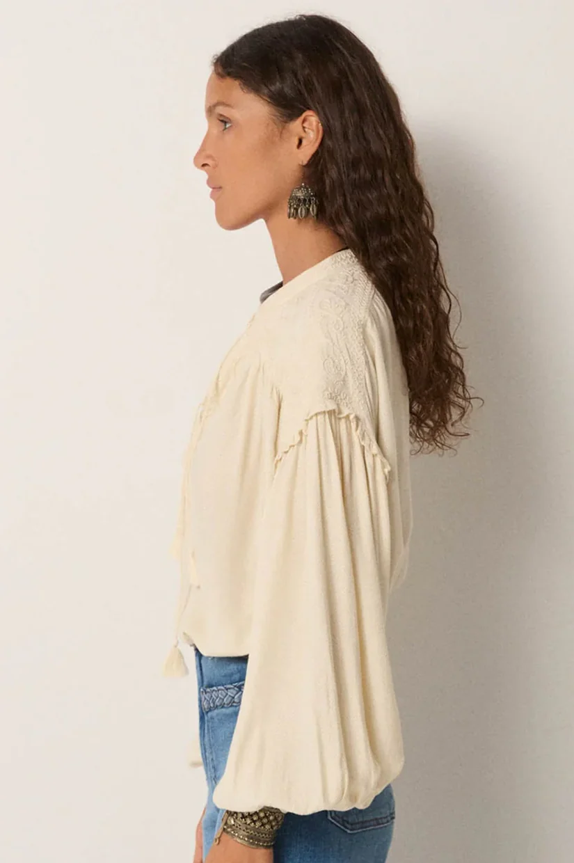 Maison Hotel Vega Blouse - Soft Ecru - Image 4