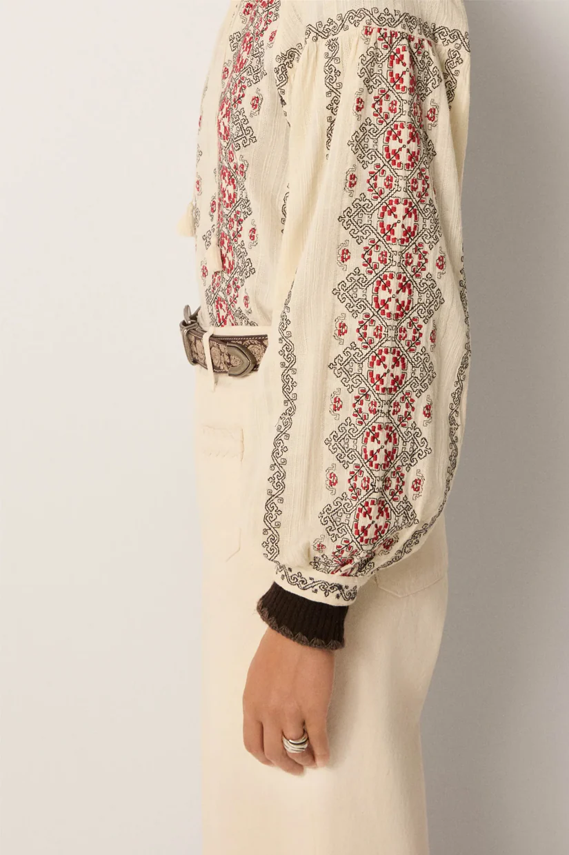 Maison Hotel Virginia Blouse - Ecru - Image 3