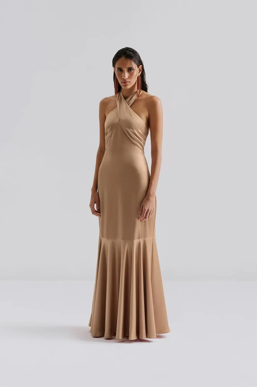 Malina Alene Maxi Dress - Tan
