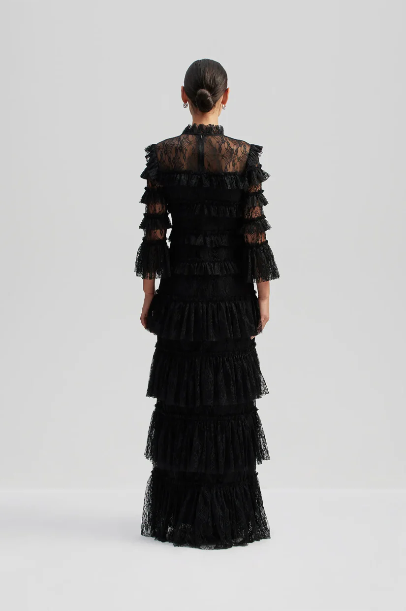 Malina Carmine Maxi Dress - Black - Image 2