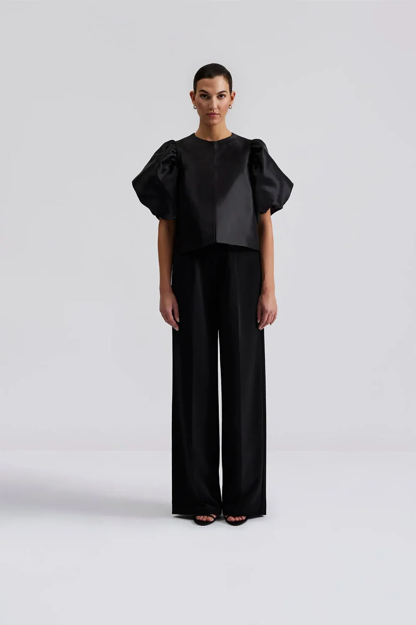 Malina Cleo Blouse - Black - Image 4