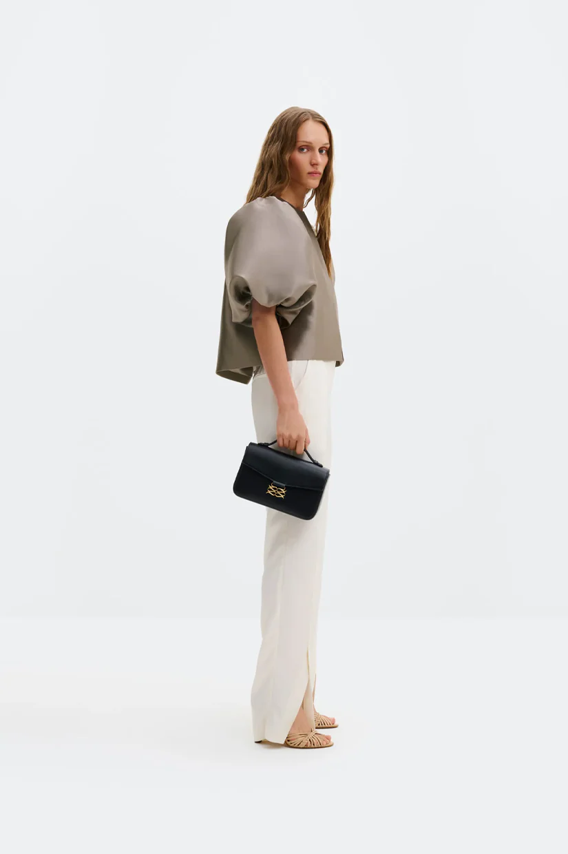 Malina Cleo Blouse - Graphite - Image 2