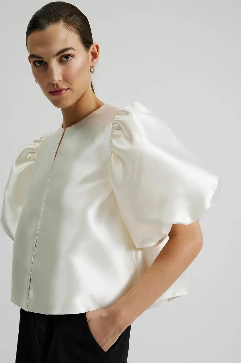 Malina Cleo Blouse - Ivory - Image 4