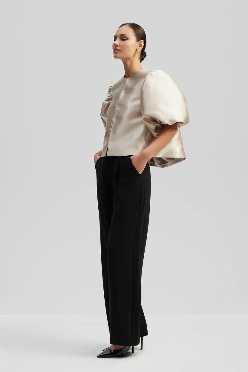 Malina Cleo Blouse - Soft Beige - Image 2