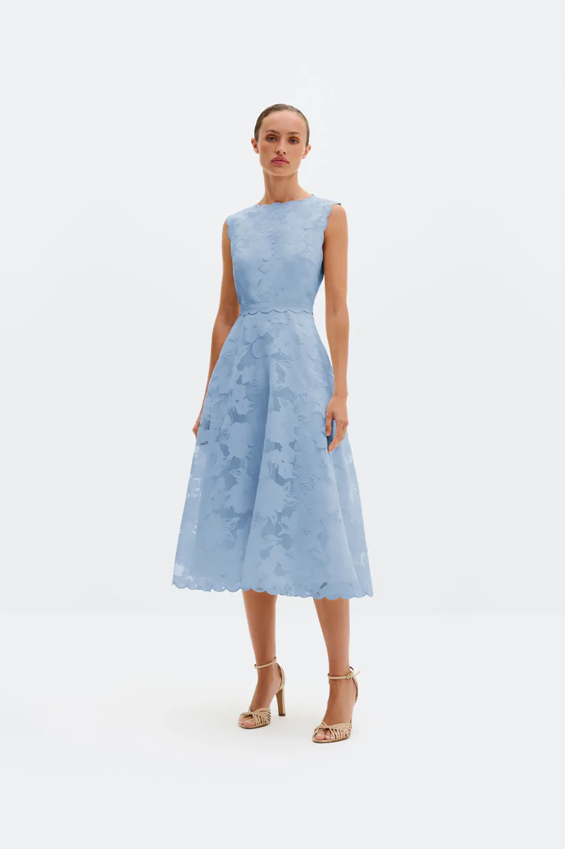 Malina Elin Midi Dress - Sky