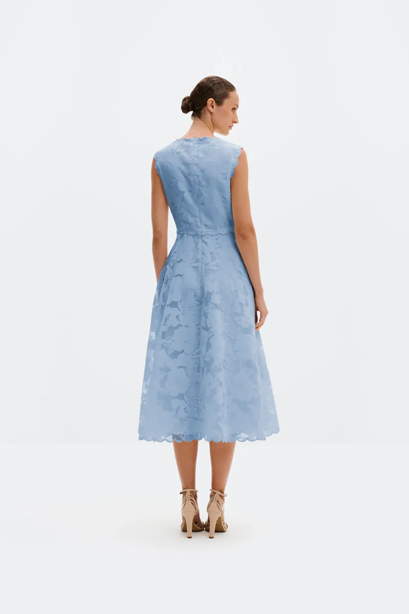 Malina Elin Midi Dress - Sky - Image 2