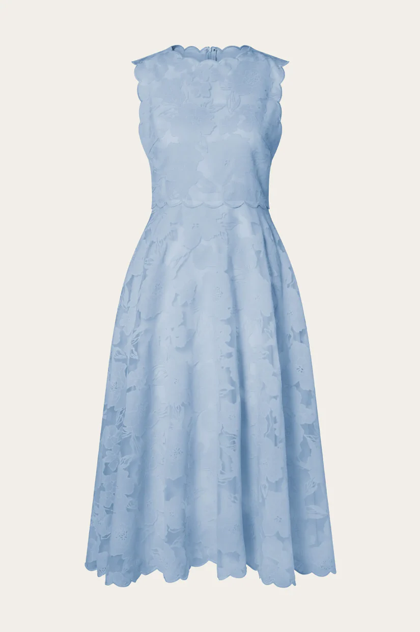 Malina Elin Midi Dress - Sky - Image 4