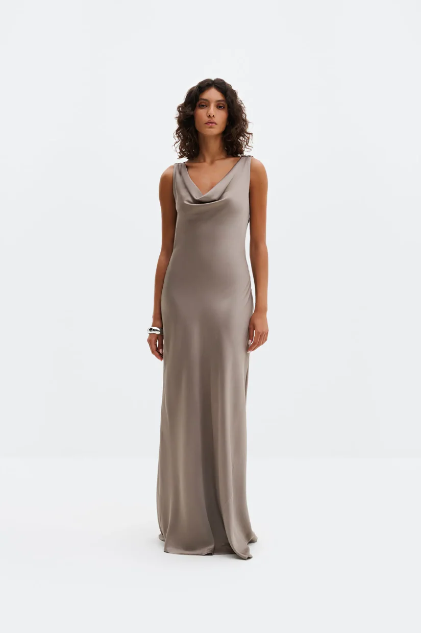 Malina Leah Maxi Dress - Graphite