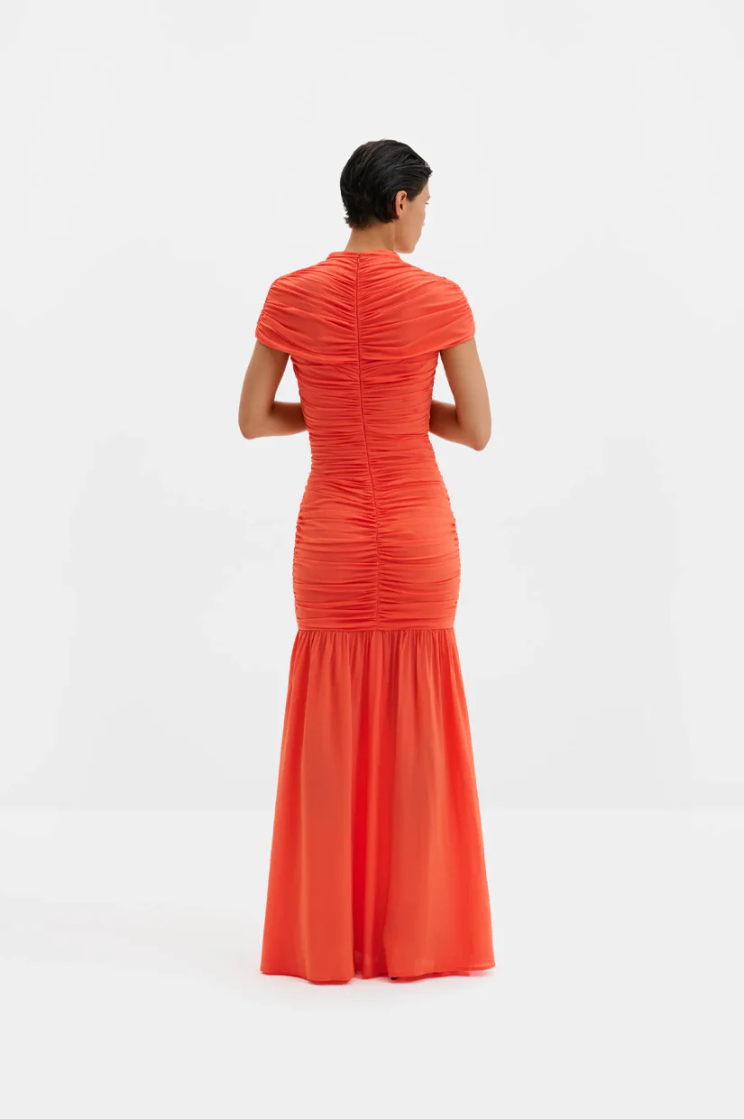 Malina Loana Maxi Dress - Coral - Image 2