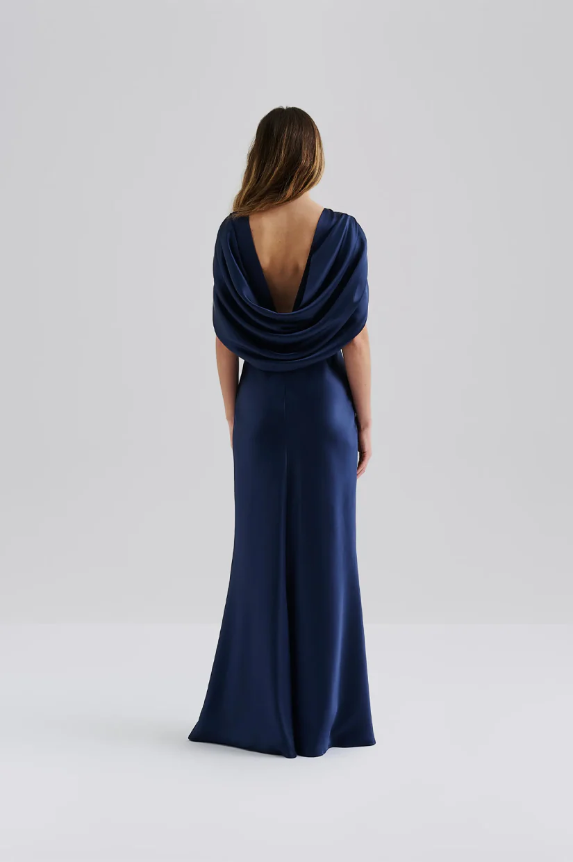 Malina Louise Maxi Dress - Dark Blue - Image 2